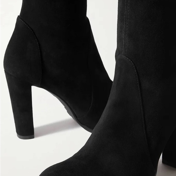 Stuart Weitzman Highland Black Suede Over-the-Knee Boots Women’s Size 8.5 - Picture 10 of 11